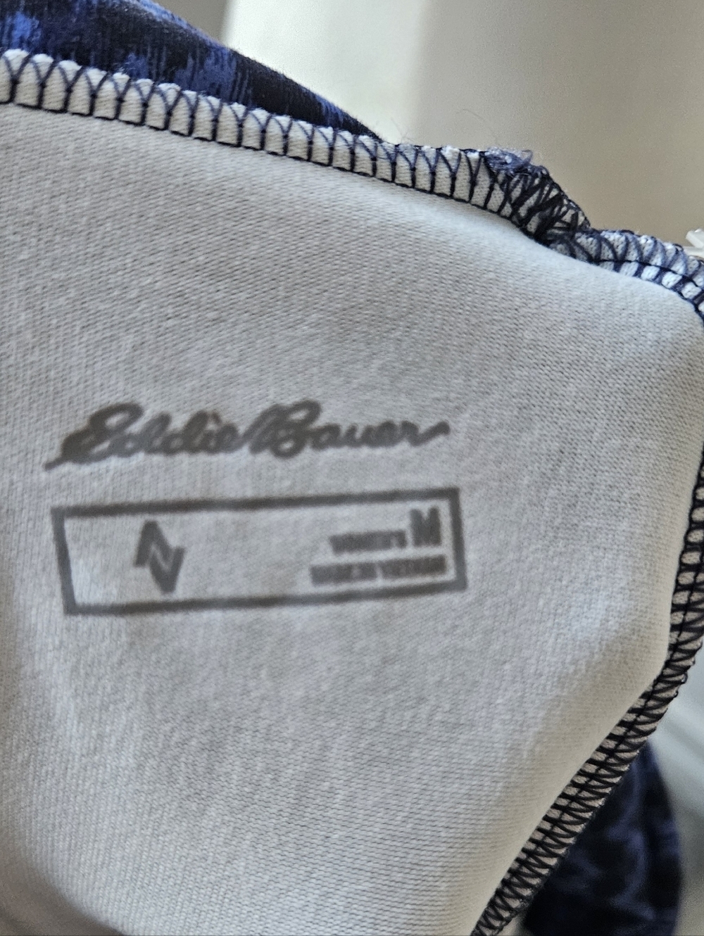 Eddie Bauer Blue Patterned Dress - Picture 8 of 9